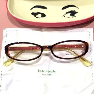 Kate Spade Glasses Essie Pink Tortoise Gold OJAP 145 51/16 Pink Never Owned